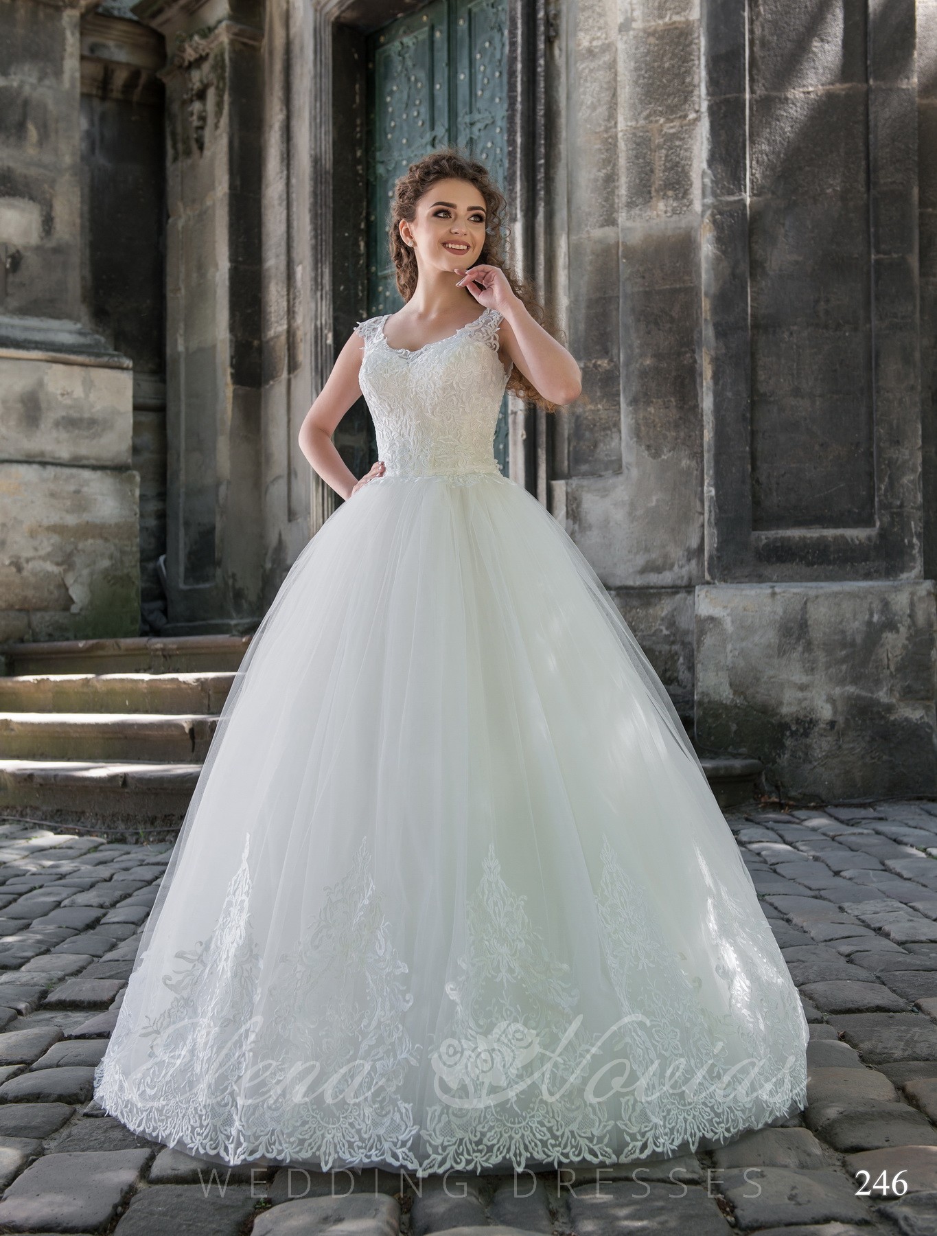 Open Back Wedding Dress Model 246