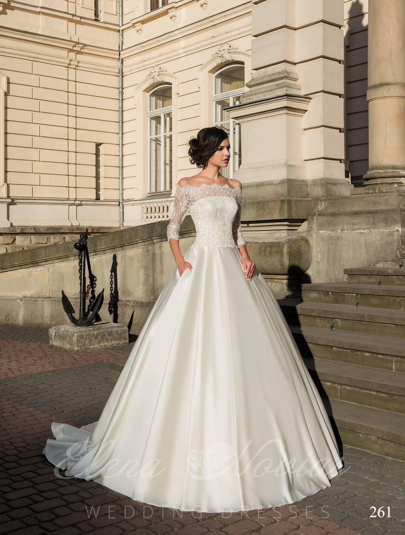 Andrea Leo - Evangeline High Neck Wedding Gown Style #A1066 – LA TOP DIVAS